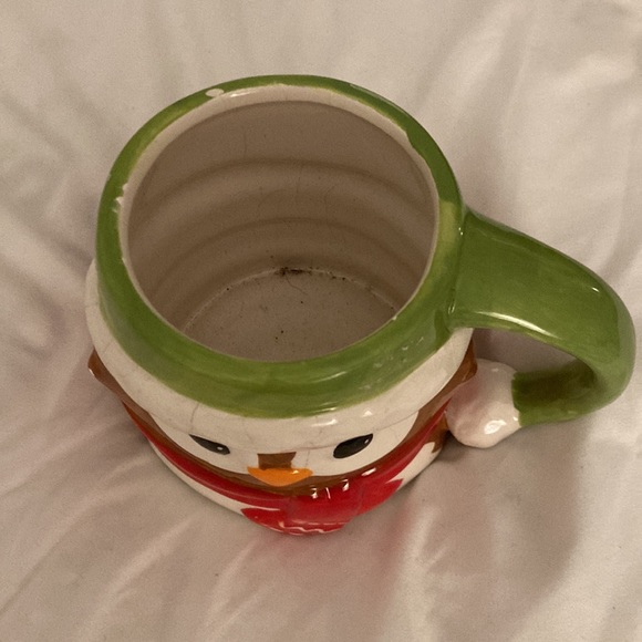 Extra large owl ceramic Christmas mug - Picture 2 of 6